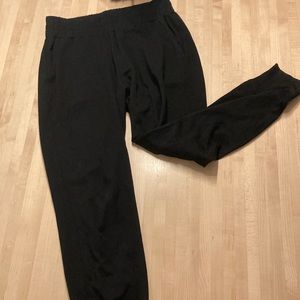 Black dress joggers